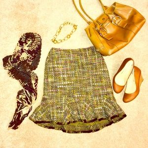 SOLD International Cncpts wool plaid skirt 10P